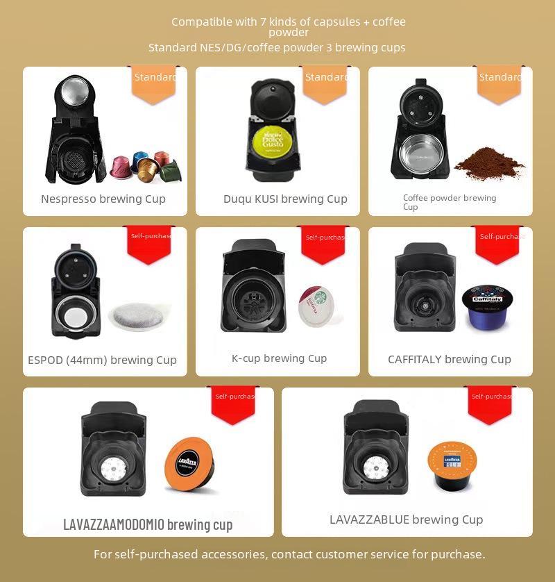 Máquina de Café Italiana de Cápsulas de 19 Bares para Hogar y Oficina