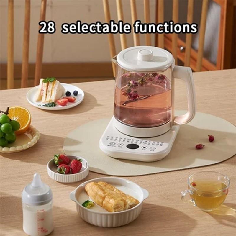 1,8L Große Kapazität Haushalts-Wärmespeicher Elektrischer Glaswasserkocher Multifunktionaler Teebereiter Intelligenter Gesundheitskochtopf