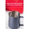 Sharp-mouthed Decorative Pitcher with Thickened 304 Stainless Steel Coffee Frothing Cup - Professional Coffee Machine Milk Frothing Cup