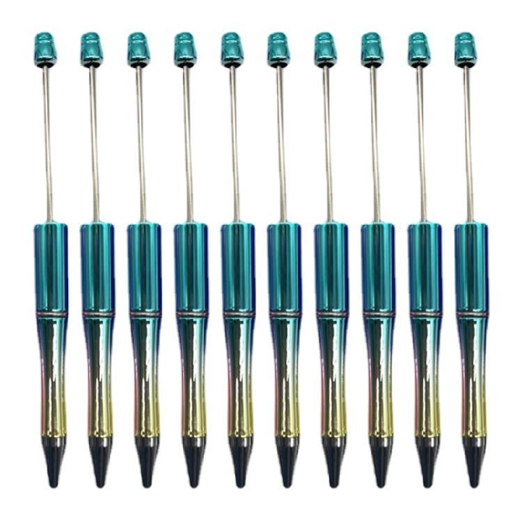 10Pcs Beadable Pen Plastic Bead Pen Ballpoint Pen Cute Pen Boy Girls Pen Gift