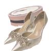Fashion Fashion Shoes Female 2025 New Slip On Women's High Heels Pumps Women Crystal Pointed Toe Shallow Thin Heel Women's Sandals
