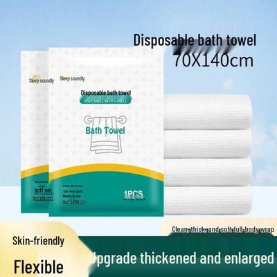 Zesílený jednorázový cestovní ručník na obličej a tělo - Extra velký a jednotlivě balený