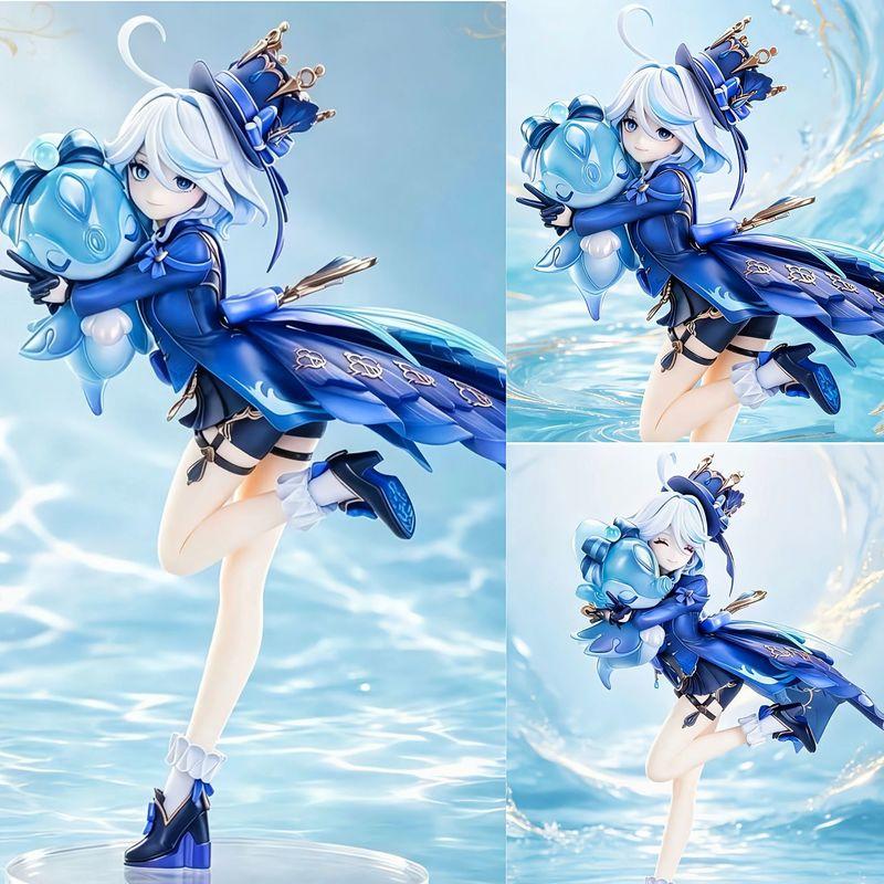 Genshin Impact Furina Anime Girl Figure Collectible Gk Pvc Statue Desktop Decoration Ornament Model For Adult Anime Fans Gift