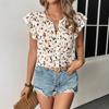 European and American New Printed Casual Women's Short-sleeved Tops