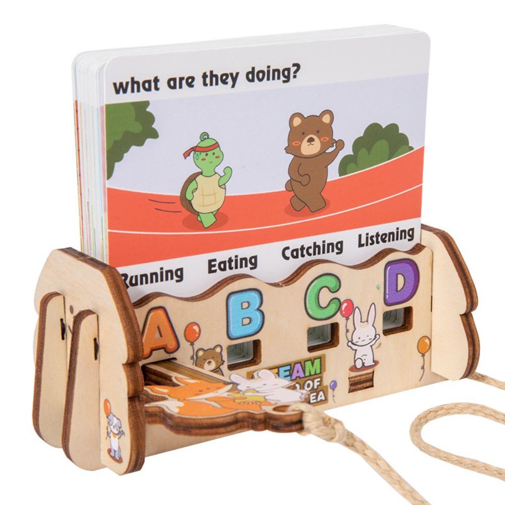 

Cognitive Training English Word Decryption Card Early Educational Interactive Learning Toy Baby
