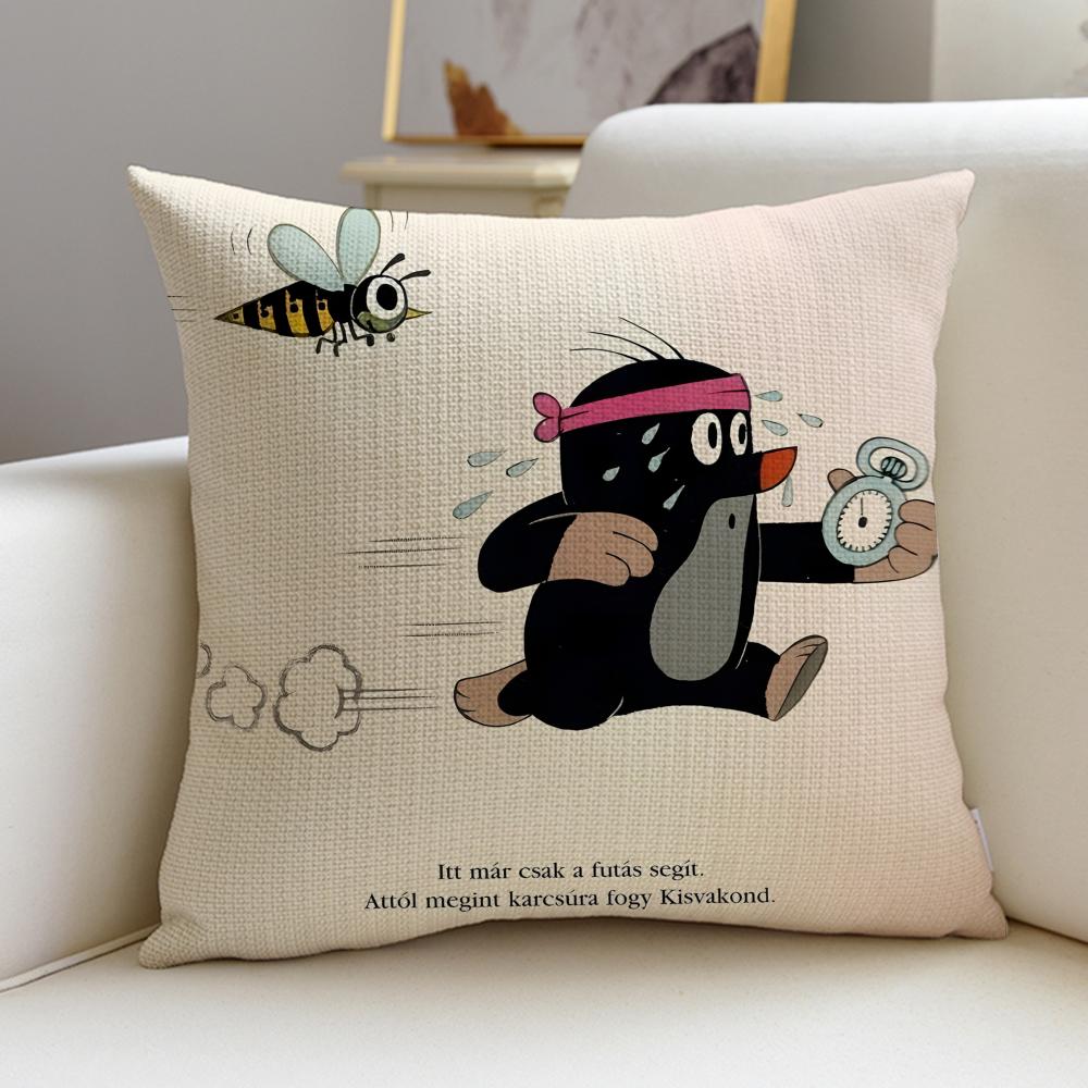 Classic KKrtekS Cushion Cover Breathable and skinfriendly linen pillowcase square removable and washable cushion