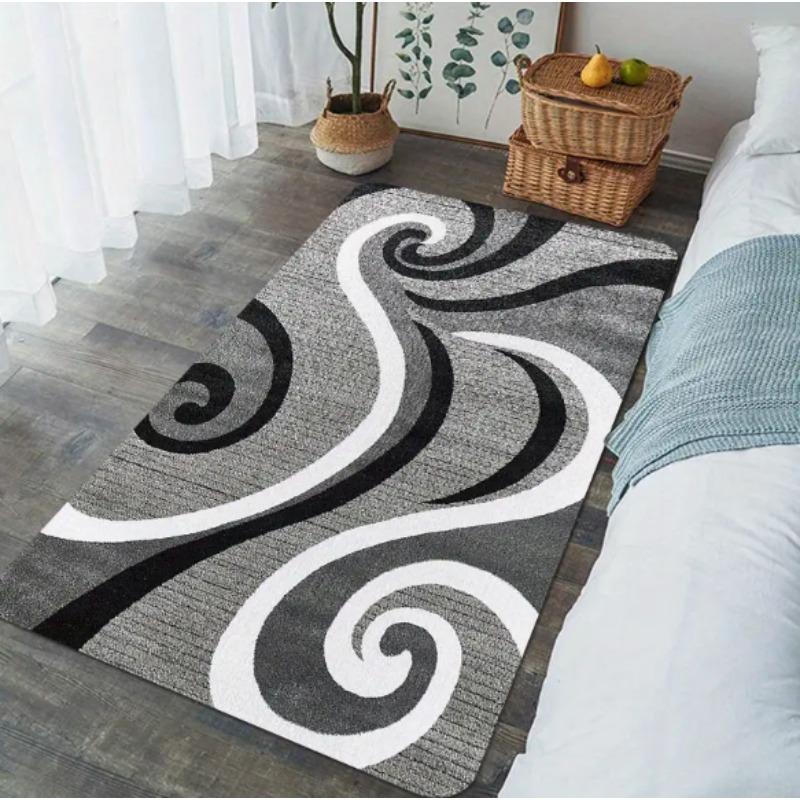 Modern Living Room Floor Mat Simple Lines and Printed Soft Bedrooms Suitable for Living Rooms Terraces Offices Kitchen Floors