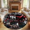 Ghostface Print Round Rug, Washable Floor Carpet, For Entryway Dorm Laundry Room Office Study, Home Decor Birthday Christmas Gift