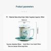 YUZUN Bone China Tea Cup Set with Infuser
