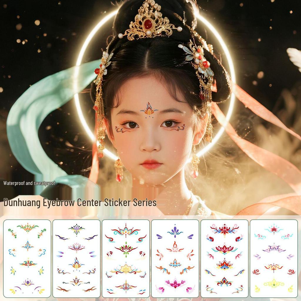 Non-Toxic Ancient Style Forehead Tattoo Stickers for Kids - Easy to Clean, High Appearance Value, Full of Atmosphere