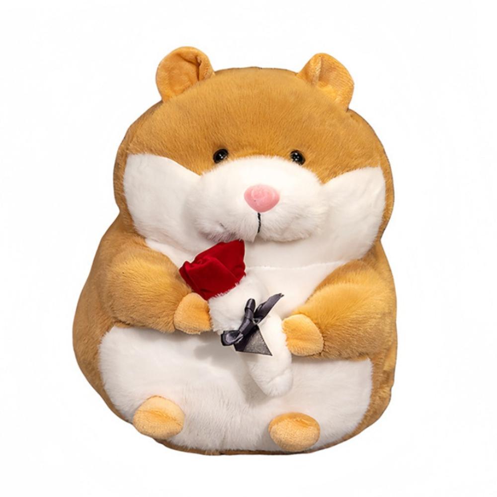 

Lifelike Hamster Stuffed Animals Plush Toy PP Cotton Hamsters Cartoon Stuffed Dolls Kids Gifts 29cm