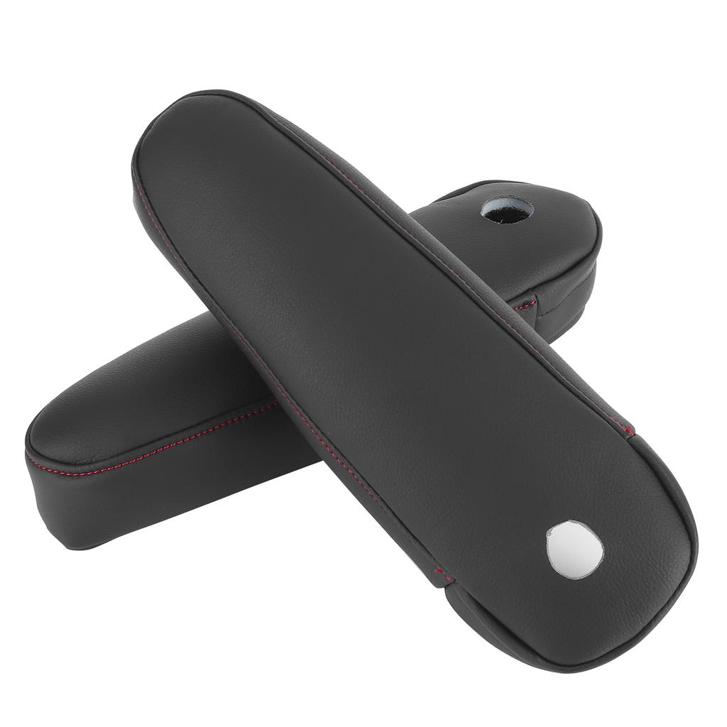 2Pcs Car Seat Armrest Synthetic Leather Cover for Lexus RX 300 330 350 2003?2009Black