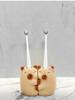 Cute High-end Bathroom Toothbrush Holder, Washbasin, Creative and Cute, with a Movable Toothbrush Storage Base Bracket