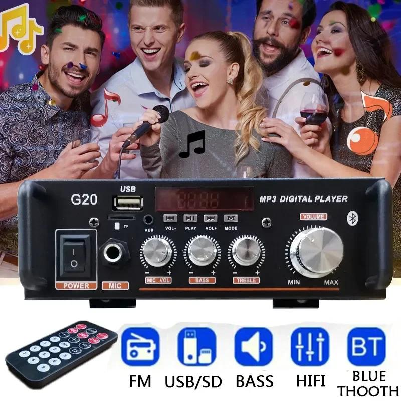 G20 Digital Home Bluetooth 5.0 Amplifier 110V/220V HiFi Subwoofer Home Theater Sound With Remote Control Subwoofer Speakers