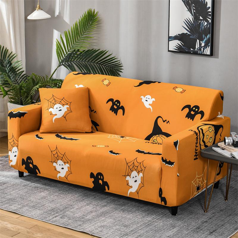 Christmas Sofa Protective Covers Living Room Elastic Living Sofa Slipcover Stretch All-inclusive Dining Chair Slipcover Couch Cover 1/2/3/4 Seater