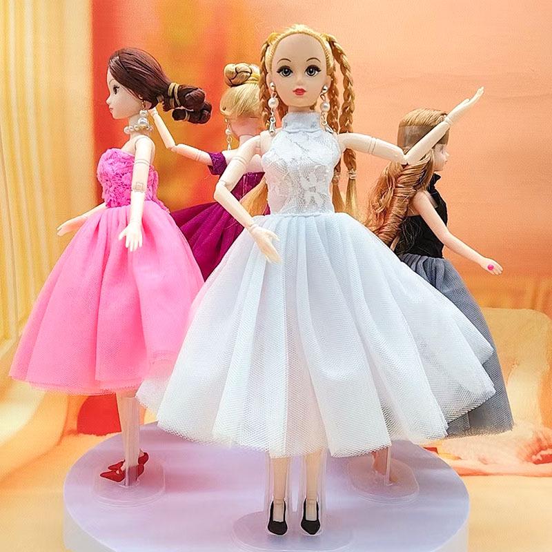 Multicolored Mini Mesh Skirt for 29cm Dolls - Babi Wedding Dress, Short Dress-Up Skirt for Toy Girls