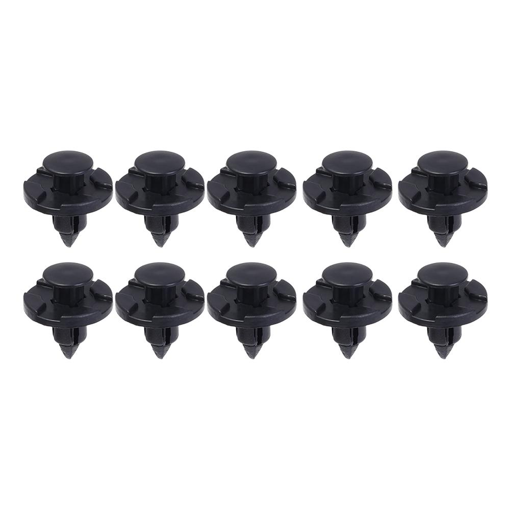 Car Body Push Retainer Pin Rivet Trim Clip 8mm Hole Bumper Door Panel Fastener Universal Auto Fender Liner Moulding Clip Black