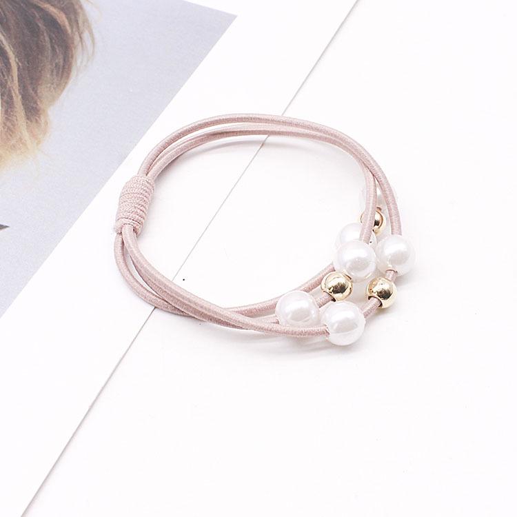 Triple Pearl Elastic Hair Tie - High Elasticity Headband
