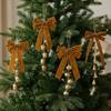 Multi‑Color Christmas Bow Bell Ornament Antique Gold Bells Xmas Tree Pendant  Festive Party