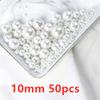 500 Stück 3 4 6 8 10 mm Imitation Perlen mit Loch Perlenzubehör Acryl Halskette Armband Abstandshalter Perlen Schmuckherstellung