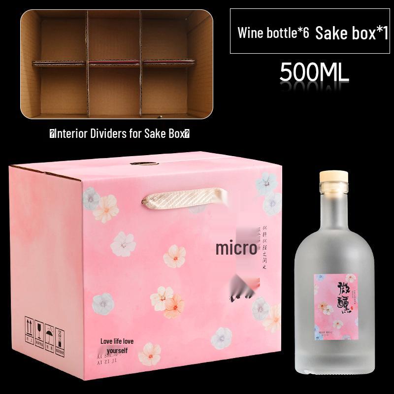 Transparent Frosted Empty Bottles for Vodka, Wine, Baijiu, and Homemade Fruit Liquor