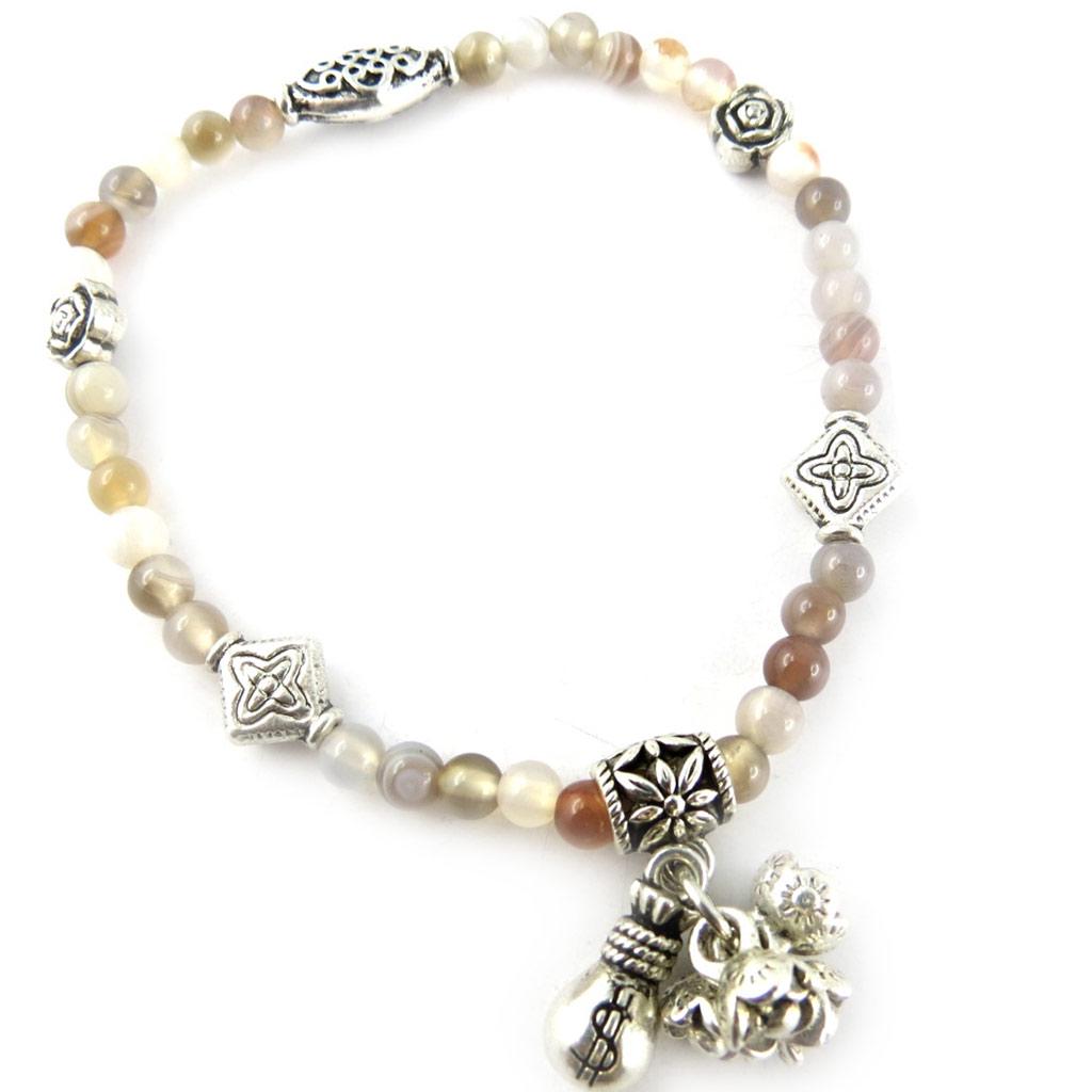 Les Trésors De Lily [K7292] - Agate 'Mineralia' Bracelet