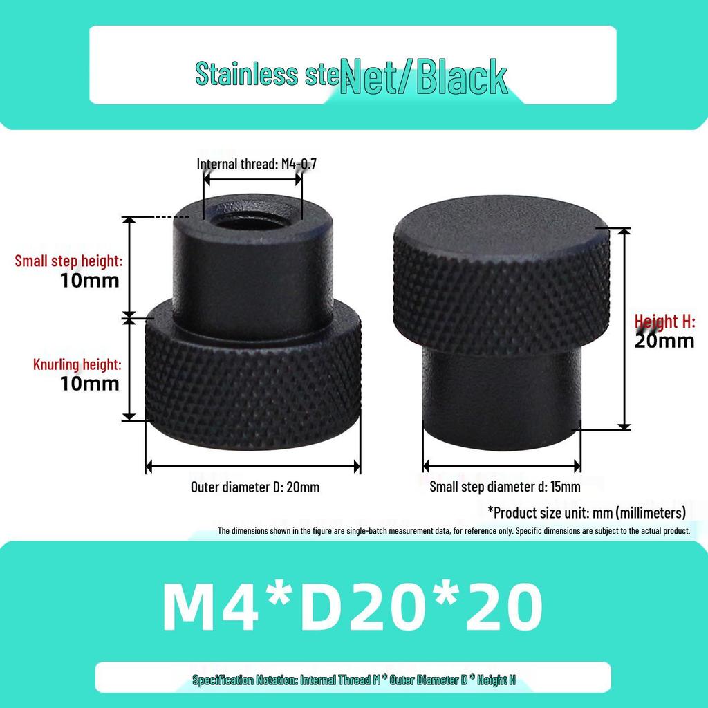 Hongkangming Stainless Steel Knurled Hand-Twist Nut for M3-M12.