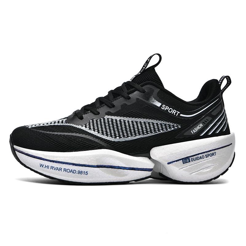 

Men Women Lightweight Breathable Running Shoes Marathon Air Cushion Carbon Plate Nonskid Comfortable Sports Sneakers 34