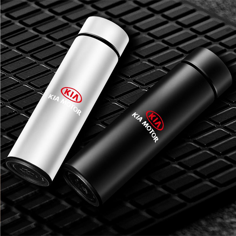2026 Hot Car Sticker Portable Car Smart Thermos With Temperature Display Stainless Steel For KIA KN Rio Ceed Sportage Cerato Sou