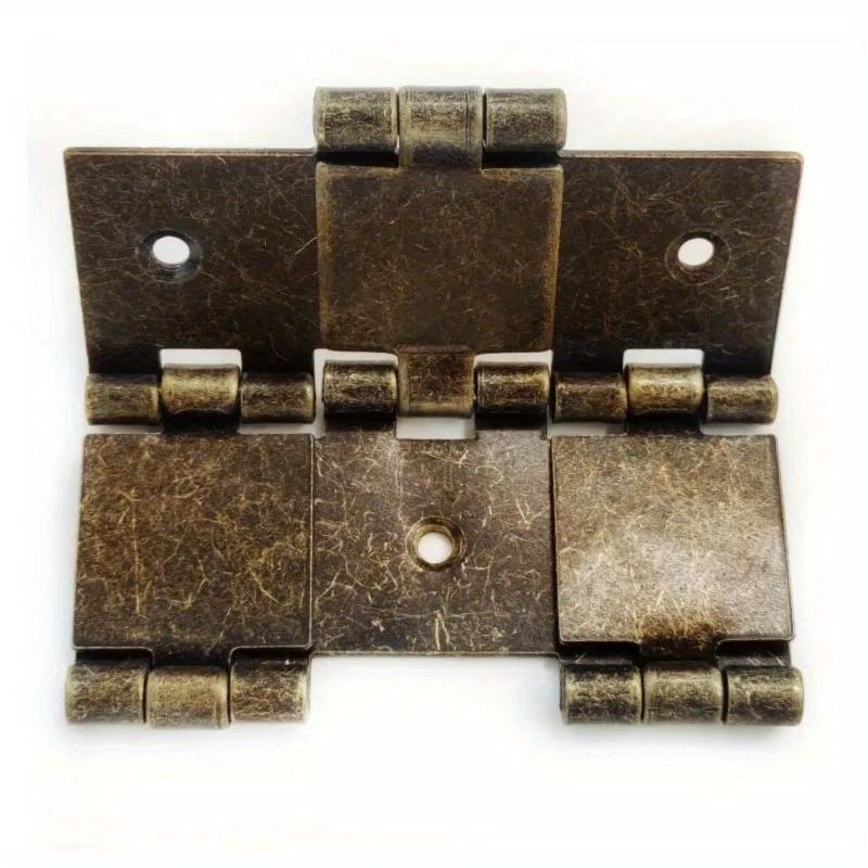 8ks Nerezové odnímatelné skládací panty na tupo Skládací dvoučinné 360stupňové závěsy zástěn Vintage styl Skříňky