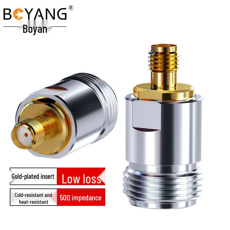 High-Frequency RF N-Female to SMA-Female Coaxial Adapter