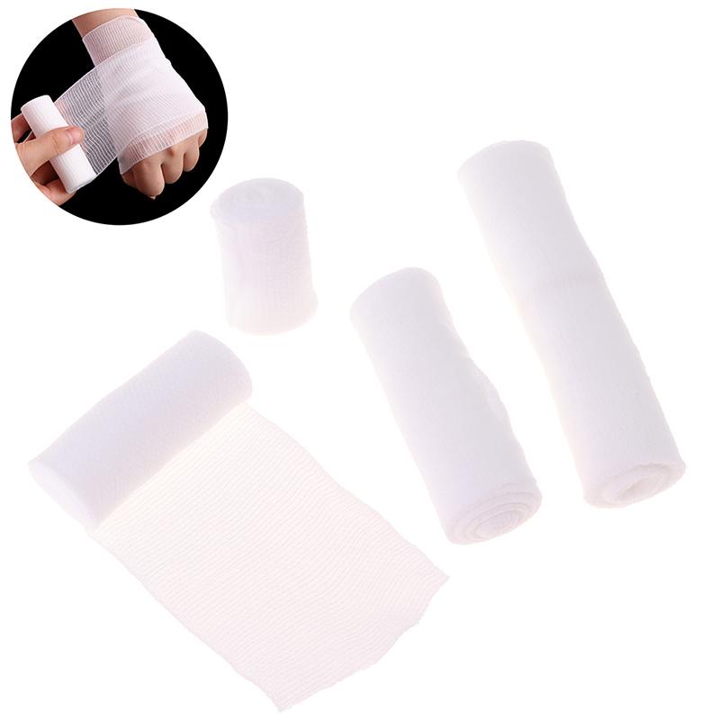 4Rolls Cotton Elastic Bandage First Aid Medical Nursing Emergency Care Bandage