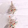 Christmas Rhinestone Star Christmas Tree Brooch for Women Pearl Botanical Pin Banquet Party Backpack Gifts Jewelry Accessories