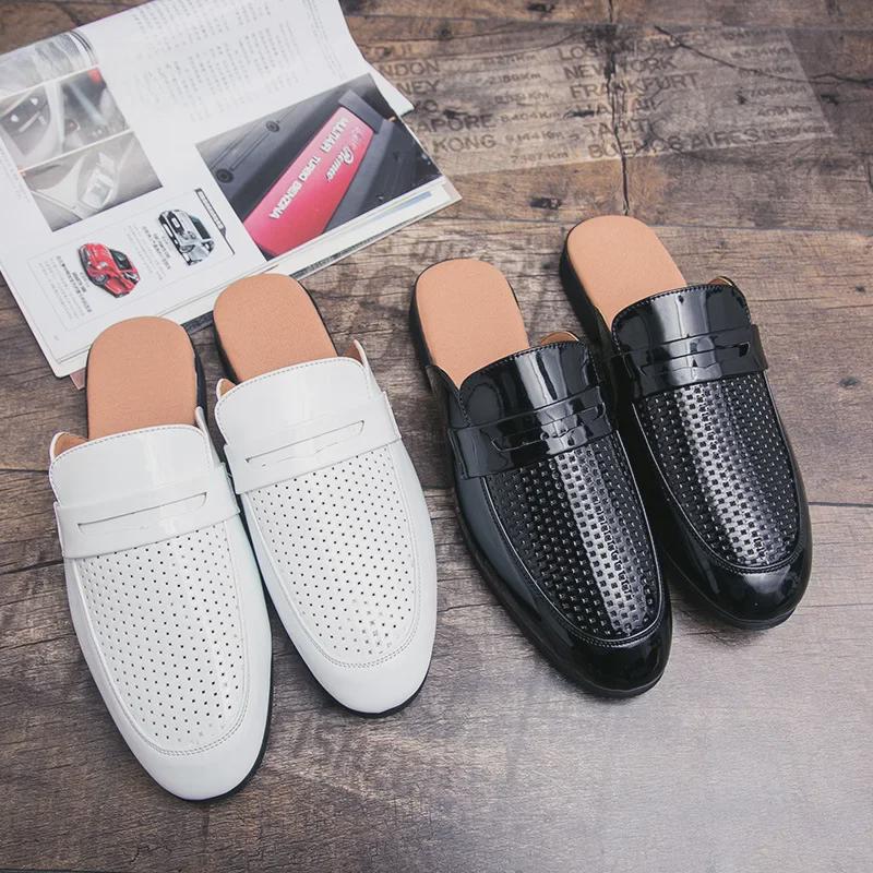 

Men s 2022 Summer Breathable Leather Slip-On Sandals EU 44