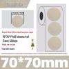 Gold Thermal Adhesive Round Sticker Paper for Lunch Box & Food Retention Labels