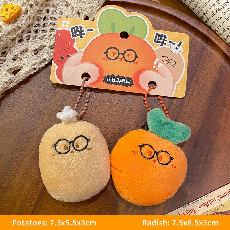 Roșie Morcov Pluș Mărgele Lanț de Telefon Legume Desen Animat Păpușă Moale Umplută Breloc Inel Chei Mașină Decor Rucsac Cadou Copil