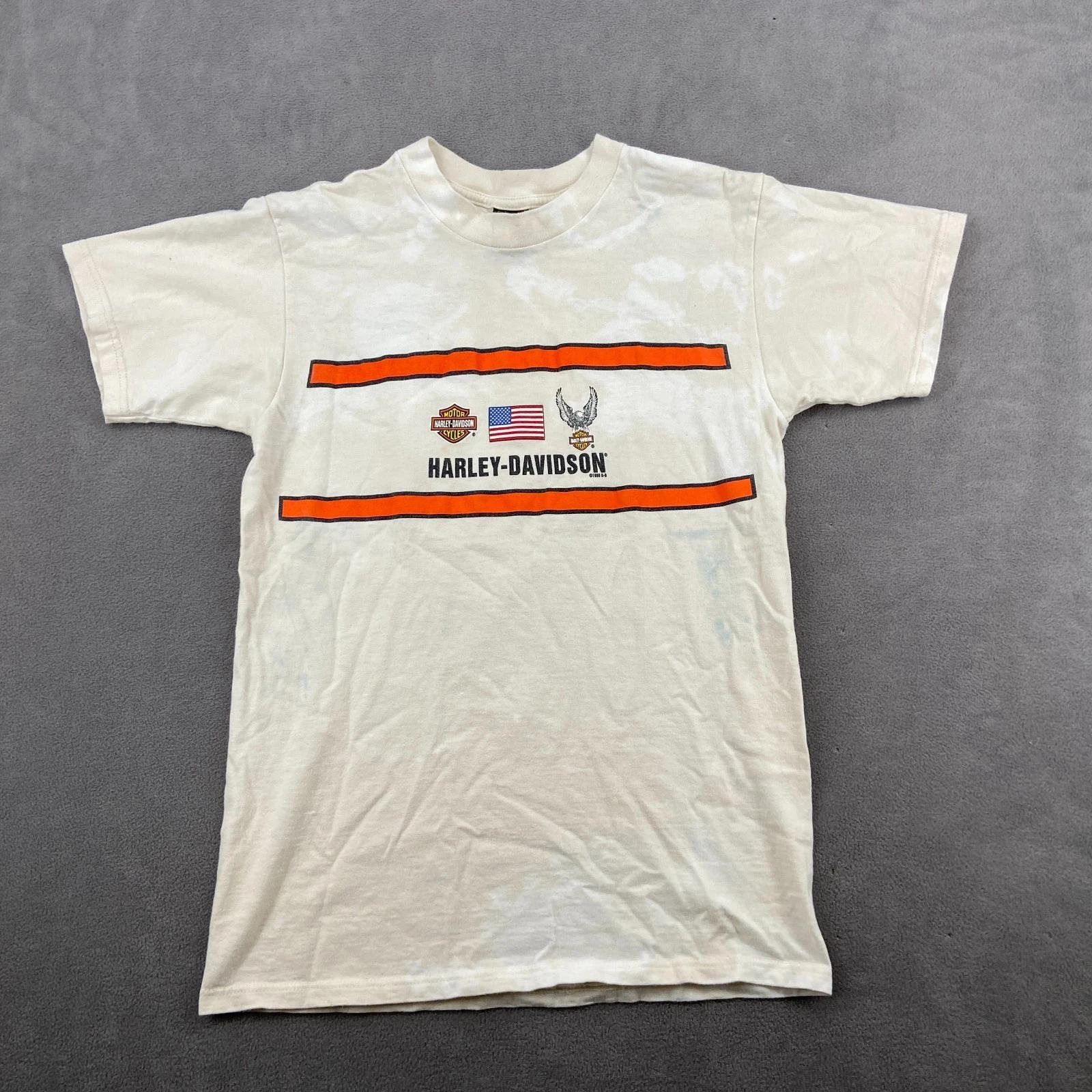 Harley Davidson 90s T Shirt Sz M Beige J&L Dealership Sioux Falls South Dakota S