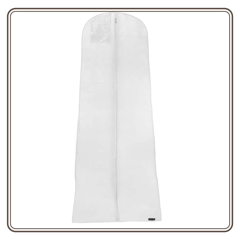 72" Long Wedding Dress Cover Prom Bridal Gown Garment Storage Zip Dust Bag