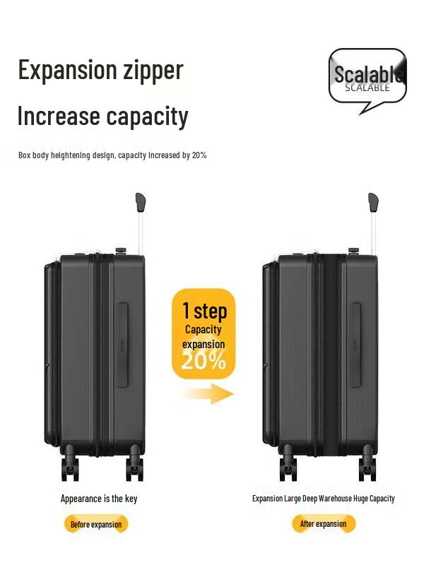 MGOB 20-inch Expandable Carry-On Luggage with Charging Port