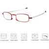 2 Pcs of Ultra-Light Fashionable Folding Reading Glasses with Metal Telescopic Legs for Men and Women Elderly Reading Eyeglasses