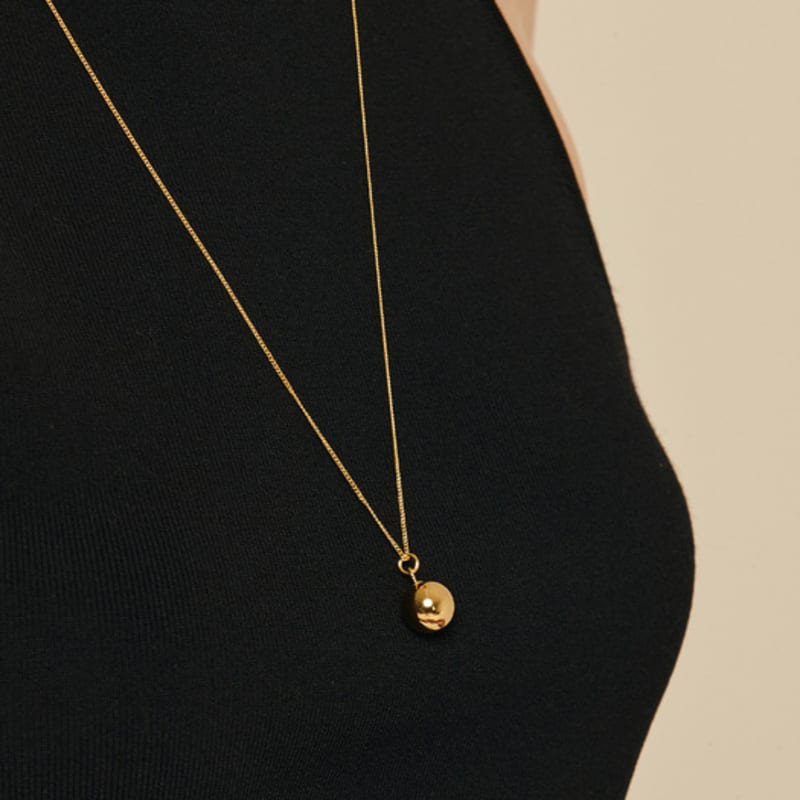 murmur [925silver]Bell drop necklace