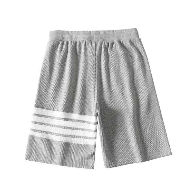 Herren Casual Shorts Frühling und Herbst Einfarbig Sportshorts Mode Fünfviertelhosen Harajuku Locker