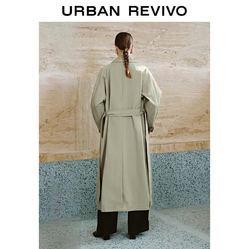 UR Women's Double-Breasted British Style Trench Coat