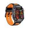 YK12 Smartwatch Großer Bildschirm LED-Licht Taschenlampe BT-Anrufe Gesundheitsüberwachung Herren Outdoor Fitness Sport-Tracker Smartwatch