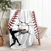 Baseball Theme Printed Blanket - Perfect for Couch, Bed, Travel & Outdoor Use | Machine Washable, Cozy & Durable.