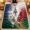 Flannel BlanketCristiano Ronaldo Warm Soft Throw Blanket for Indoor Sofa Bed Living Room Use