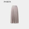 PORTS Women's Elegant Pleated Midi Skirt