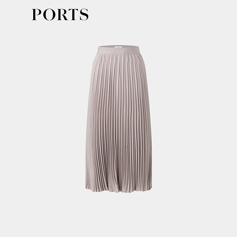 PORTS Women's Elegant Pleated Midi Skirt