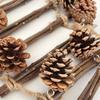 Pinecone Cage Toy Bird Perch Stand Ladder Scratchers Branch Perch for Parrots Parakeets Toy Branch Bird Cage Toy
