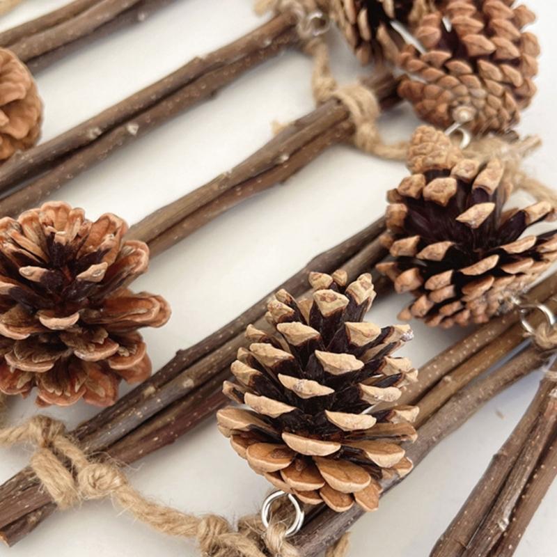 Pinecone Cage Toy Bird Perch Stand Ladder Scratchers Branch Perch for Parrots Parakeets Toy Branch Bird Cage Toy